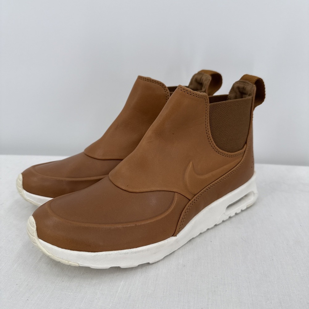 Nike Air Max Thea Mid Ale Brown Womens Sneaker Boot 859550-200 Size 7 Leather
